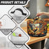 Slow Cooker Dust Cover with Oval Rooster Sunflowers Print, Fits 6-8 Quart Slow Cooker, Pocket Included