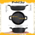 Cast Iron Skillet 5 x 5 x 1.2'' Mini Cast Iron Round Pans Small Cast Iron Ramekin Black Casserole Dish Cast Iron Cookware Oven Safe Mini Skillets for Home Indoor Picnic Kitchen(1 Pcs) by Ziliny
