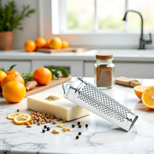 Galepromot Silver Multifunctional Kitchen Stainless Steel Ginger Garlic Nutmeg Grater Nut Walnut Lemon Hand Planer Tool