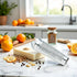 Galepromot Silver Multifunctional Kitchen Stainless Steel Ginger Garlic Nutmeg Grater Nut Walnut Lemon Hand Planer Tool
