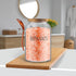 2 94 oz SiliFine Pcs Bath Salts Glass Jar with Wooden Lid, Bath Salt Container with Scoop, Airtight Storage Bathtub