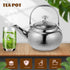 BESTonZON Whistling Tea Kettle - 14cm Stainless Steel Water Boiler with Infuser for Induction and Gas Stove