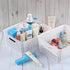 Obstnny Plastic Storage Baskets for Organizing - Set of 4 White Plastic Basket Bins
