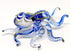 Octopus Miniature Figurines - Hand Blown Color Glass Art Collectible Gift Decor, 3.25" Blue Tone
