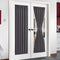 NICETOWN Grey French Door Curtains - Thermal Insulated Blackout Panel for Privacy, W54 x L72-Inch