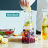1 4 (6 1 Ritayedet Glass Carafe, Liter Carafe for Mimosa Bar, Pcs, Square Pitcher with Lid and Spout, Drink Dispenser