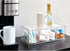 Counter, 4-Section iDesign XL Tea Bag Organizer for Clear Stackable Tea Storage Drawer for Cabinet