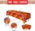 Blue Orchards Fire Table Covers - Pack of 3, 54"x108" XL, Fire Party Supplies, Flame Decorations