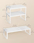 Set 2 Countertop UKCS402W01 SONGMICS Spice Racks, of Expandable Kitchen Shelves, Small Cupboard Organizers, Metal