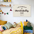 Wheatwin Kids Room Decor - Bible Verse Wall Hanging, 'I am Fearfully and Wonderfully Made' Linen Banner, Canvas
