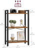 3-Tier 9.4 15.7 30.1 Inches, ULLS098K02 VASAGLE Bookshelf, Bookcase with Steel Frame, Book Shelf for Living Room, Home