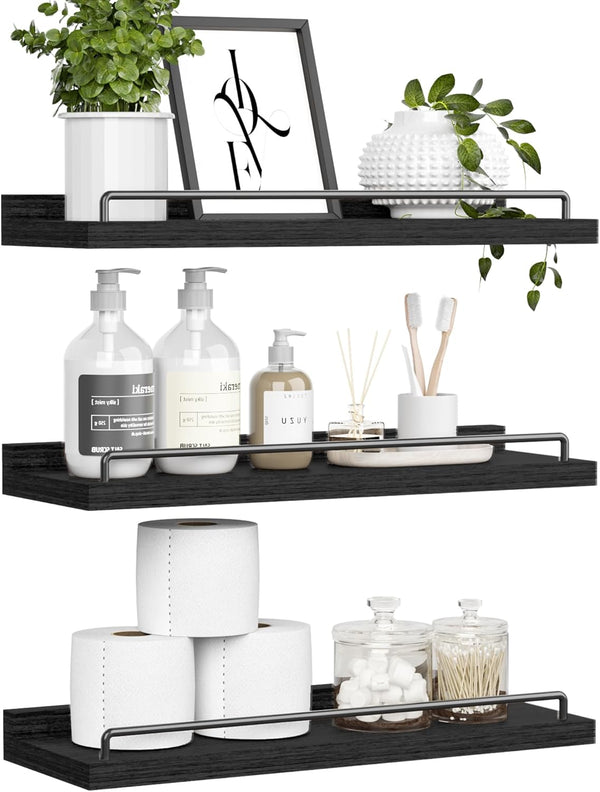 RYOFOBETTO Floating Shelves for Wall Decor Bathroom Shelves Over Toilet, Farmhouse Wall