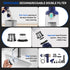 Portable Cordless Car Vacuum Cleaner - 15000 Pa Vacuum & Air Duster, Handheld with LED Light & Multi-Nozzles