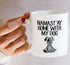 Retreez Funny Mug - Namaste Namastay Home with My Dog, 11 Oz Ceramic Coffee Mug - Sarcasm, Motivational Gift