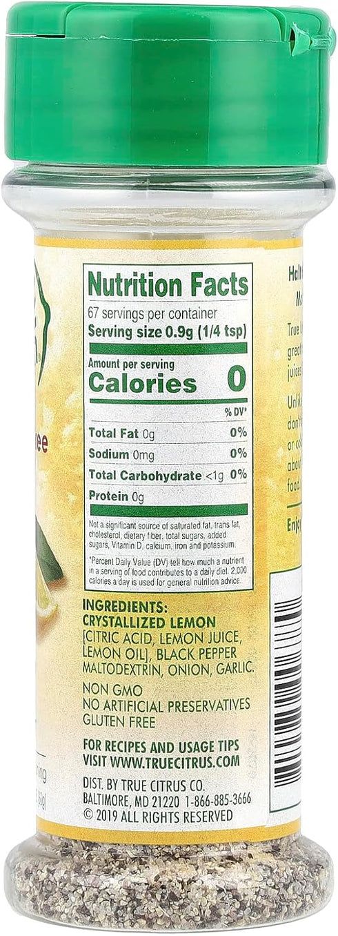 TRUE CITRUS 0.05 Lemon Pepper Shaker, Pound