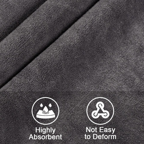 Pack 4 Sets, (27 54) Orighty Bath Towel of - Soft Feel Grey Bath Towel Highly Absorbent Microfiber Towels for Body