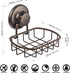 Super Powerful Vacuum Suction Cup Soap Dish - Strong Stainless Steel Sponge Holder for Bathroom & Kitchen (Bronze)