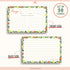 Lemon & Peach Recipe Cards - 4" x 6" Thick Premium Card Stock, Set of 50 for Recipe Box or Binder