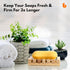 Urbanstrive Eco-Friendly Natural Wooden Soap Dish - Biodegradable Soap Saver Holder Tray for Bathroom, Zero Waste,