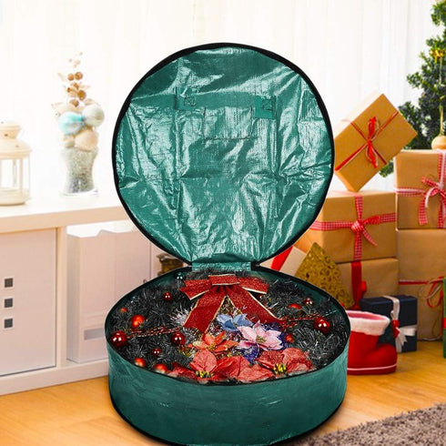 ProPik Christmas Wreath Storage Bag - 36" Holiday Container with Heavy Duty Handles, Tear Resistant