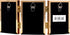 Lawrence Frames Gold Bead Border Design, 2.5x3.5 Triple
