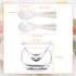 Glass Caviar Chiller Server Set and 2 Pieces Caviar Spoons 3.2 Inch Shell Spoon Mother of Pearl Caviar Spoons Round Handle for Caviar, Egg, Ice Cream, Coffee, Restaurant Serving by Patelai