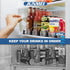 JUNMEI Drink Organizer for Fridge,12oz 16oz 20oz - Soda Can Dispenser for Refrigerator,Width Adjustable,Automatic Pusher Glide,15" D, Black,3 ROWS by JUNMEI