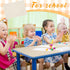 VitalCozy 6 (23.6 15.8 Inch) Pcs Montessori Mat Montessori Classroom Rug Materials Children Playing Mat Cotton Working