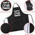 Rosoz Funny BBQ Black Chef Aprons for Men, Adjustable Kitchen Cooking Aprons with Pocket, I Cook and I Know Things,