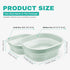 2 Pack Set, Collapsible Wash Basin Foldable Dish Tub, Small Medium Portable Sink for Kitchen, Camping, RV, Baby