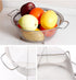 Stainless Steel Mesh Colander Strainer Basket - 2.5 Quart Fine Mesh Net with Heavy Duty Handles for Strain, Drain, Rinse