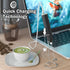 Milk Frother Handheld with 3 Stainless Steel Whisks, Rechargeable Electric Drink Mixer with Stand & Travel Case for