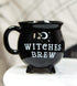 Ebros 14oz Wicca Sacred Crescent Moon Cauldron Mug, Black Coffee Tea Drink Cup