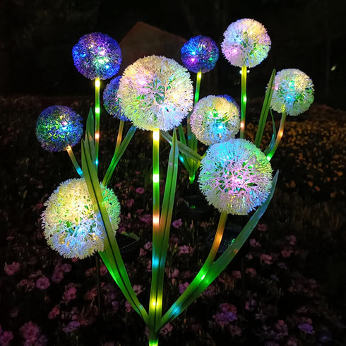 3 Garden Solar Lights Flowers, Automatic Lighting at Night, Waterproof Garden Decor for Yard Patio Pathway Lawn