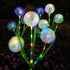 3 Garden Solar Lights Flowers, Automatic Lighting at Night, Waterproof Garden Decor for Yard Patio Pathway Lawn