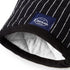 Encasa Homes Long Oven Mitts, 12" Heat Resistant Gloves (2 pc Set) for Kitchen Cooking & Baking - Butcher Stripes Black