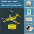 3D 16 Airplane Night Light, Plane Gifts, Aviation Illusion Night Light with Colors Changing, Remote Control with Timer