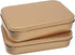 6 Pcs Metal Hinged Tin Box Container, Mini Portable Storage Kit with Lid for Home Storage, Gold, 3.7 x 2.3 Inch