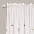 Set 84 52, Lush Decor Flutter Butterfly Curtains | Ruffle Print Design Window Panel for Living, Dining, Bedroom (Pair)