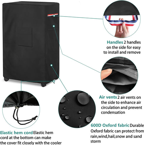 AIickwang Evaporative Cooler Cover for Hessaire MC61M/MC61V, Heavy Duty 600D Waterproof Outdoor Cover
