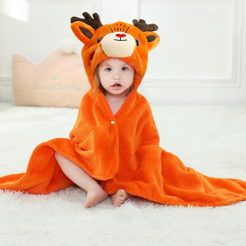 Arkwida Cozy Wearable Blanket Hoodie for Kids Toddlers Hooded Towels Soft Wearable Throw Blanket Hoodie for Boys Girls