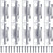 Funrous Curtain Rod Bracket Hooks, Adjustable Curtain Rod Sets with Screws for Home Kitchen Supplies (5 Sets)