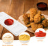 BESTonZON 3 Compartment Ceramic Dipping Bowls, 6 inch Rectangular Divided Plate for Sushi, Candy, Tomato Sauce