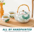 Set Set Set 4, Sets Set Japanese Tea Porcelain Tea with Teapot and Tea Cup for Green and White Tea for Adults