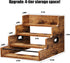 4 Countertop KLM Liquor Bottle Display Shelf, Coffee Syrup Rack Organizer, Step Liquor Wine Rack, mini bar,liquor