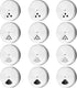 Tiangrid 12 Pack Adjustable Spice Shaker Lids for Regular Mouth Mason Jars Stainless
