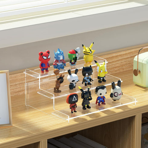 Acrylic Risers Display Stand, 3 Tier Cupcake Holder for Figures, Collection, Dessert Shelves, Organizer