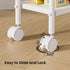 4-Tier 5.9" 4-Tier (5.9" 33.6" Asgolion Slim Storage Cart, Small Rolling Cart with Wheels, Deep, Narrow Bathroom Shelf