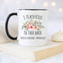 YouNique Designs I Teach Kids to Talk Back SLP Mug, 11 Ounces, Speech Language Pathology Coffee Cup for Women