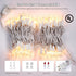 2Pack 100 Count LEH-100L/2F(0.34A) Meteds Christmas Lights Clear Mini Lights White Wire ULCertified Connectable